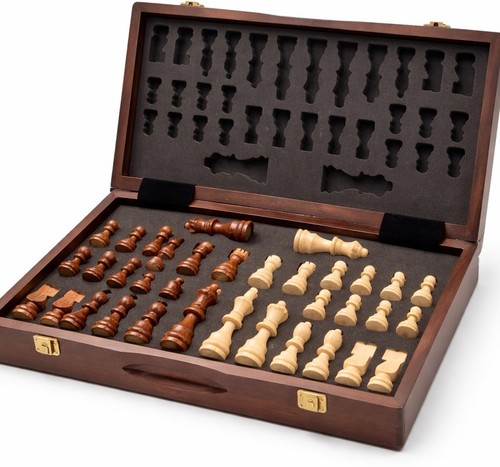 Magnetic wooden chess - magnetic,